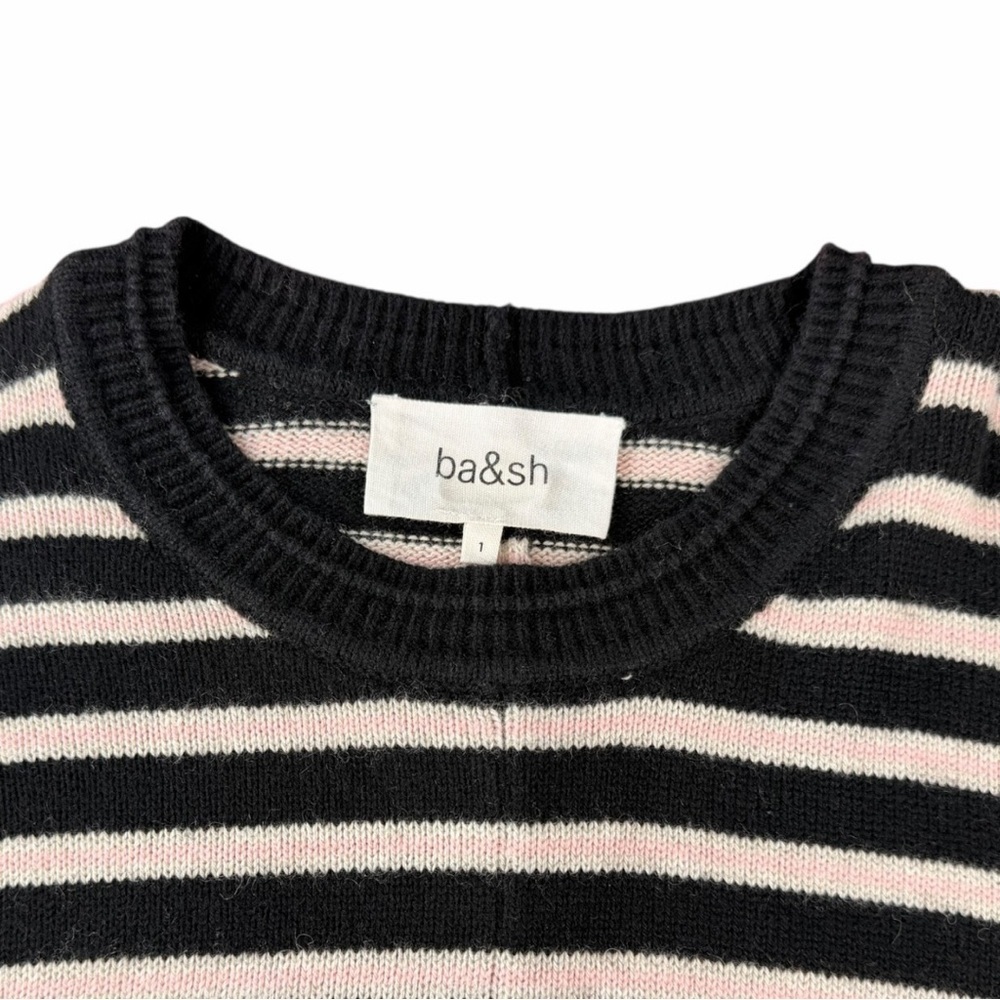 BA&SH Women’s Pullover Wool & Yak Blend Sweater In Black In Size Small/1 - Picture 6 of 8